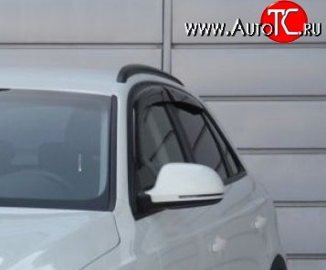 999 р. Комплект дефлекторов окон (ветровиков) 4 шт. Russtal Audi Q3 8U дорестайлинг (2011-2015)  с доставкой в г. Санкт‑Петербург