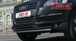 Защита переднего бампера одинарная Souz-96 (d42). Audi Q7 4L дорестайлинг (2005-2009)