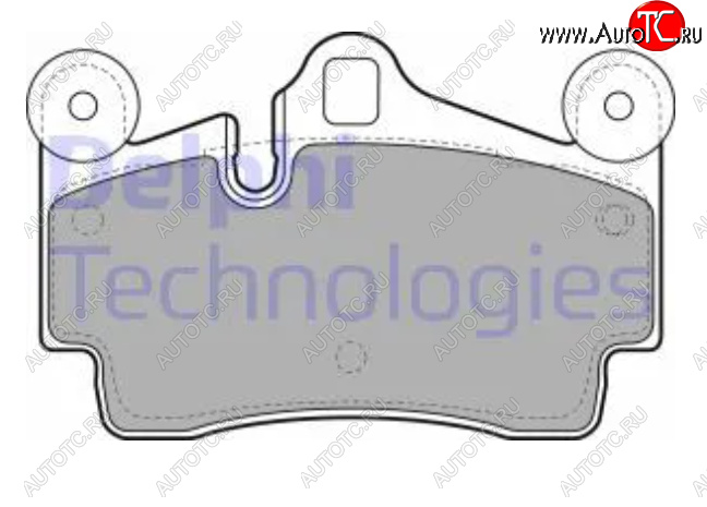 3 699 р. Комплект тормозных колодок (дисковые тормоза) DELPHI Porsche Cayenne 955 (2002-2006)  с доставкой в г. Санкт‑Петербург