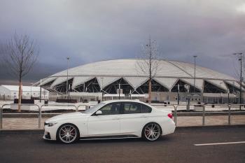 5 999 р. Накладки M-Perfomance под задний бампер (мини-лезвия) BMW 3 серия F30 седан дорестайлинг (2012-2015) (цвет: черный матовый)  с доставкой в г. Санкт‑Петербург. Увеличить фотографию 13