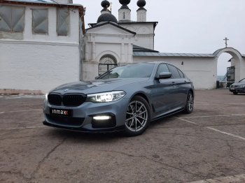 14 999 р. Сплиттер переднего бампера М-Perfomance  BMW 5 серия  G30 (2016-2020) (Черный матовый)  с доставкой в г. Санкт‑Петербург. Увеличить фотографию 9