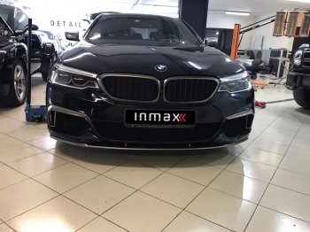 15 999 р. Сплиттер переднего бампера M-Performance  BMW 5 серия  G30 (2016-2020) (Черный глянцевый)  с доставкой в г. Санкт‑Петербург. Увеличить фотографию 6