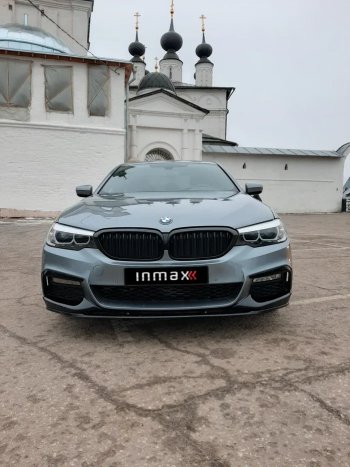 15 999 р. Сплиттер переднего бампера M-Performance  BMW 5 серия  G30 (2016-2020) (Черный глянцевый)  с доставкой в г. Санкт‑Петербург. Увеличить фотографию 4