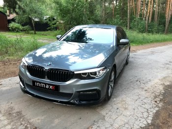 15 999 р. Сплиттер переднего бампера M-Performance  BMW 5 серия  G30 (2016-2020) (Черный глянцевый)  с доставкой в г. Санкт‑Петербург. Увеличить фотографию 7