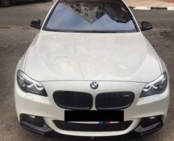 10 849 р. Накладка на передний бампер M-Performance BMW 5 серия F11 дорестайлинг, универсал (2009-2013) (Неокрашенная)  с доставкой в г. Санкт‑Петербург. Увеличить фотографию 3