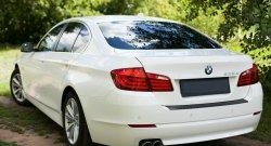 1 599 р. Накладка на задний бампер RA  BMW 5 серия  F10 (2009-2013) седан дорестайлинг (Поверхность шагрень)  с доставкой в г. Санкт‑Петербург. Увеличить фотографию 1