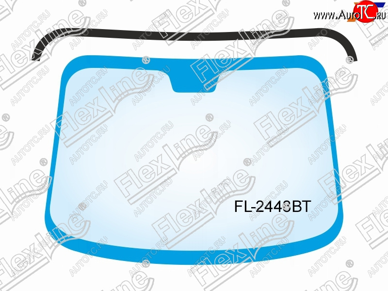 649 р. Молдинг лобового стекла FlexLine  BMW 5 серия ( E60,  E61) (2003-2010) седан дорестайлинг, универсал дорестайлинг, седан рестайлинг, универсал рестайлинг  с доставкой в г. Санкт‑Петербург