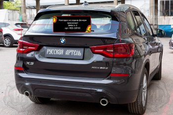 569 р. Накладки задних фонарей RA  BMW X3  G01 (2017-2021) дорестайлинг (Неокрашенные)  с доставкой в г. Санкт‑Петербург. Увеличить фотографию 5