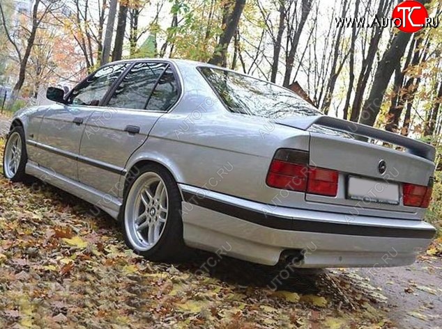 4 499 р. Накладка на задний бампер Schnitzer BMW 5 серия E34 седан дорестайлинг (1988-1994)  с доставкой в г. Санкт‑Петербург