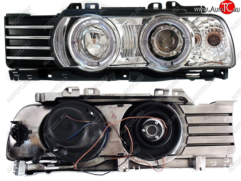 3 899 р. Левая передняя фара SAT (цельная с габаритом) BMW 5 серия E34 седан дорестайлинг (1988-1994)  с доставкой в г. Санкт‑Петербург