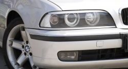 629 р. Реснички на фары RA  BMW 5 серия  E39 (2000-2003) седан рестайлинг (Неокрашенные)  с доставкой в г. Санкт‑Петербург. Увеличить фотографию 1