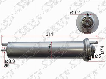 Топливный фильтр SAT  5 серия  E39, 7 серия  E38, X5  E53