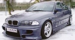 1 899 р. Накладка на передний бампер CarZone BMW 3 серия E46 седан дорестайлинг (1998-2001)  с доставкой в г. Санкт‑Петербург. Увеличить фотографию 1