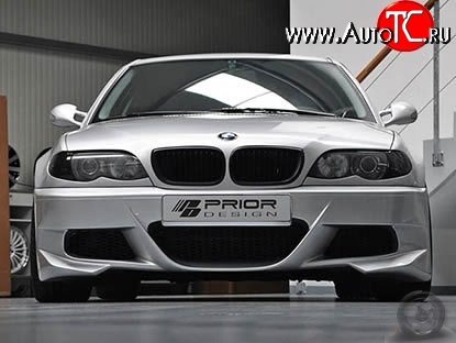 11 799 р. Передний бампер Prior Design BMW 3 серия E46 седан дорестайлинг (1998-2001) (Неокрашенный)  с доставкой в г. Санкт‑Петербург