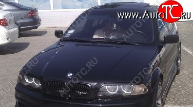 1 649 р. Реснички на фары M3-Style BMW 3 серия E46 седан дорестайлинг (1998-2001) (Неокрашенные)  с доставкой в г. Санкт‑Петербург