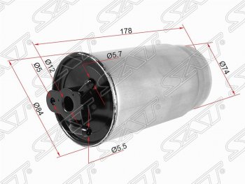 Топливный фильтр SAT. BMW (БМВ) 3 серия  E46 (1998-2005),  5 серия  E39 (1995-2003),  X5 (Х5)  E53 (1999-2003), Land Rover (Ленд) Range Rover (Ренж)  3 L322 (2002-2012), Opel (Опель) Omega (Омега)  B (1994-2004)
