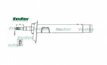 Левый амортизатор передний SENSEN BMW (БМВ) 3 серия  E46 (1998-2005) E46 седан дорестайлинг, седан рестайлинг