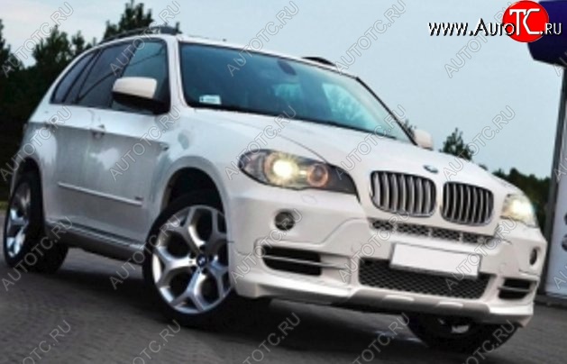 8 999 р. Накладка на передний бампер CT BMW X5 E53 дорестайлинг (1999-2003) (Неокрашенная)  с доставкой в г. Санкт‑Петербург