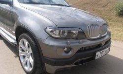 3 149 р. Реснички Storm на фары  BMW X5  E53 (1999-2003) дорестайлинг (Неокрашенные)  с доставкой в г. Санкт‑Петербург. Увеличить фотографию 2