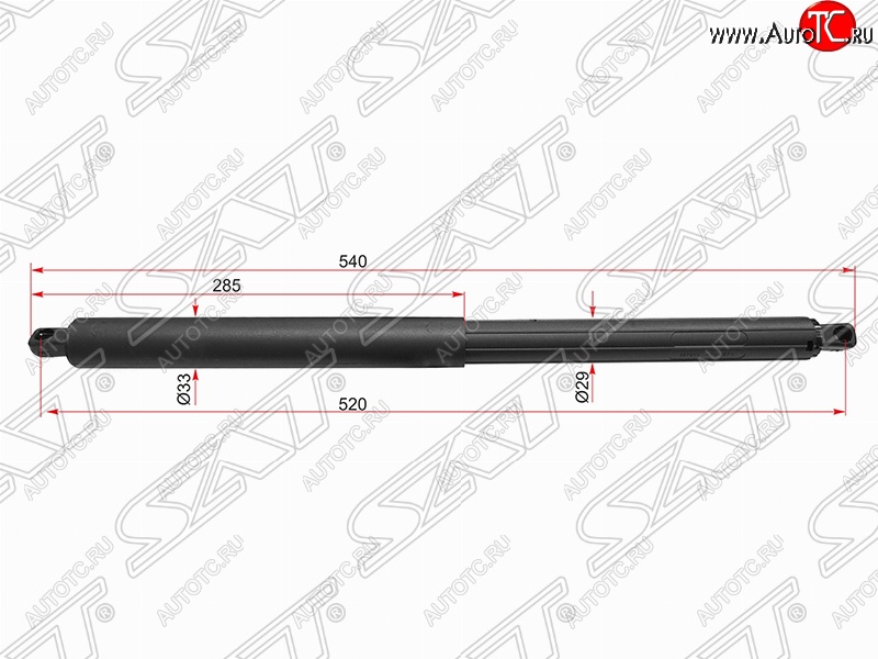 5 299 р. Упор крышки багажника SAT (газовый)  BMW X5  E70 (2006-2013) дорестайлинг, рестайлинг  с доставкой в г. Санкт‑Петербург