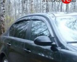 999 р. Комплект дефлекторов окон (ветровиков) 4 шт. (седан) Russtal  BMW 3 серия  E90 (2004-2008) седан дорестайлинг  с доставкой в г. Санкт‑Петербург. Увеличить фотографию 1