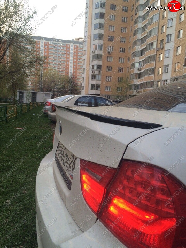 3 399 р. Лип спойлер  3 серия E90 (04-11) АВТОКРАТ  BMW 3 серия  E90 (2004-2008) седан дорестайлинг (Неокрашенный)  с доставкой в г. Санкт‑Петербург