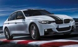 22 199 р. Пороги накладки M-performance BMW 3 серия F30 седан дорестайлинг (2012-2015) (Неокрашенные)  с доставкой в г. Санкт‑Петербург. Увеличить фотографию 3