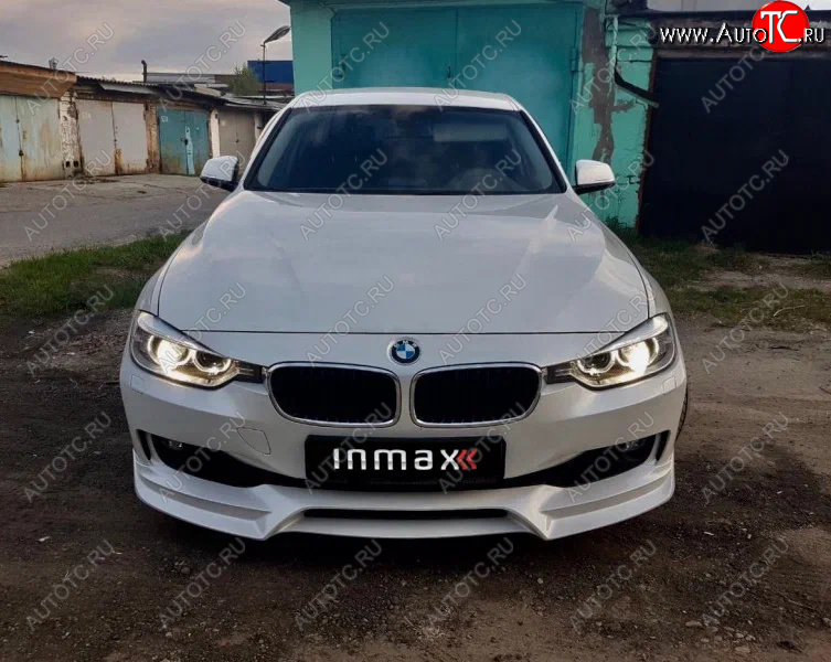 12 999 р. Юбка переднего бампера (Sport,Luxury, SE) INMAX  BMW 3 серия ( F30,  F31) (2012-2015) (Неокрашенный)  с доставкой в г. Санкт‑Петербург