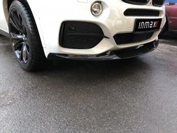 17 999 р. Сплиттер переднего бампера M-Performance  BMW X5  F15 (2013-2018) (цвет: черный глянец)  с доставкой в г. Санкт‑Петербург. Увеличить фотографию 1