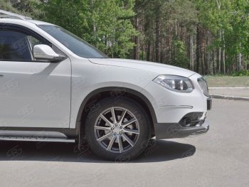 8 799 р. Одинарная защита переднего бампера из трубы d42 мм Russtal Brilliance V5 (2012-2018)  с доставкой в г. Санкт‑Петербург. Увеличить фотографию 2