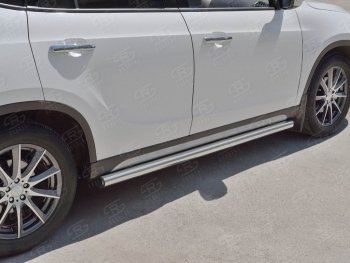 12 849 р. Защита порогов из круглой трубы d63 мм Russtal v2 Brilliance V5 (2012-2018)  с доставкой в г. Санкт‑Петербург. Увеличить фотографию 3