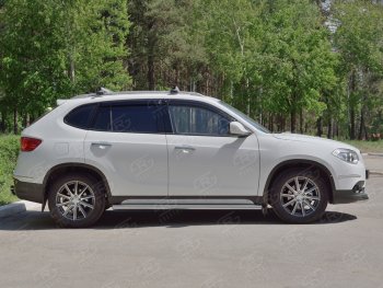 13 849 р. Защита порогов из круглой трубы d63 мм Russtal v3 Brilliance V5 (2012-2018)  с доставкой в г. Санкт‑Петербург. Увеличить фотографию 3