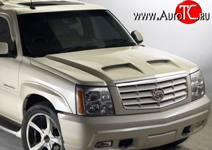 37 849 р. Пластиковый капот Custom Cadillac Escalade GMT820 джип 5 дв. короткая база (2001-2006) (Неокрашенный)  с доставкой в г. Санкт‑Петербург