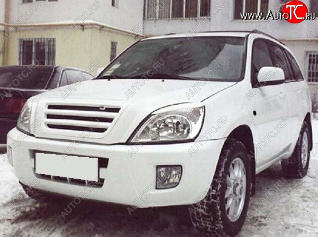 3 649 р. Решётка радиатора CT Chery Tiggo T11 дорестайлинг (2005-2013) (Неокрашенная)  с доставкой в г. Санкт‑Петербург