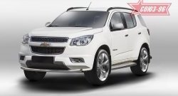 16 469 р. Защита переднего бампера одинарная Souz-96 (d60) Chevrolet Trailblazer GM800 дорестайлинг (2012-2016)  с доставкой в г. Санкт‑Петербург. Увеличить фотографию 1