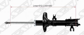 Правая стойка передняя SAT Chevrolet Aveo T200 хэтчбек 5 дв (2002-2008)