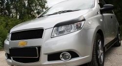 1 399 р. Реснички на фары RA  Chevrolet Aveo  T200 (2002-2008) хэтчбек 5 дв (Неокрашенные)  с доставкой в г. Санкт‑Петербург. Увеличить фотографию 1