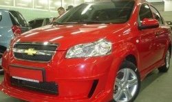 7 199 р. Передний бампер CT Chevrolet Aveo T250 седан рестайлинг (2006-2011) (Неокрашенный)  с доставкой в г. Санкт‑Петербург. Увеличить фотографию 1