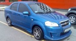 4 599 р. Пороги накладки CT  Chevrolet Aveo  T250 (2006-2011) седан рестайлинг (Неокрашенные)  с доставкой в г. Санкт‑Петербург. Увеличить фотографию 1