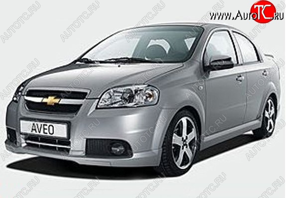 5 099 р. Пороги накладки CT v2 Chevrolet Aveo T250 седан рестайлинг (2006-2011) (Неокрашенные)  с доставкой в г. Санкт‑Петербург