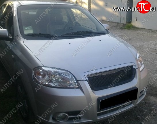 3 299 р. Решётка радиатора CT Chevrolet Aveo T250 седан рестайлинг (2006-2011) (Неокрашенная)  с доставкой в г. Санкт‑Петербург