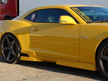 Пороги накладки MV Tuning. Chevrolet (Шевролет) Camaro (Камарро) (2008-2014) дорестайлинг