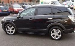 8 699 р. Пороги CT Chevrolet Captiva  дорестайлинг (2006-2011)  с доставкой в г. Санкт‑Петербург. Увеличить фотографию 1