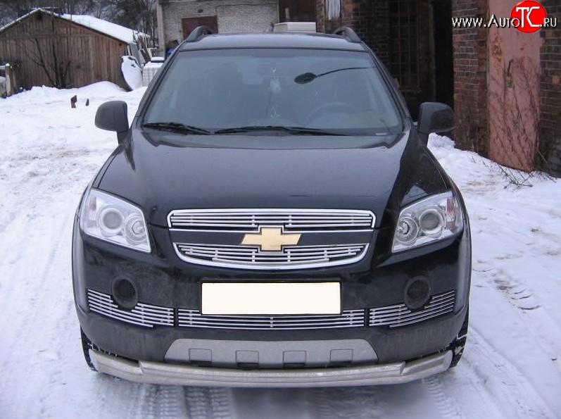 7 699 р. Декоративная вставка воздухозаборника Berkut Chevrolet Captiva  дорестайлинг (2006-2011)  с доставкой в г. Санкт‑Петербург