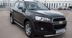 15 349 р. Одинарная защита переднего бампера диаметром 63 мм SLITKOFF Chevrolet Captiva 1-ый рестайлинг (2011-2013)  с доставкой в г. Санкт‑Петербург. Увеличить фотографию 4