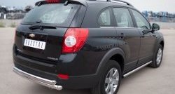 13 849 р. Защита порогов из круглой трубы диаметром 63 мм Russtal Chevrolet Captiva 1-ый рестайлинг (2011-2013) (Защита порогов с со скосами на торцах (вариант 1))  с доставкой в г. Санкт‑Петербург. Увеличить фотографию 8