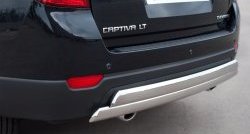 25 999 р. Защита заднего бампера (2 трубы Ø76х42 мм, нержавейка) Russtal Chevrolet Captiva 1-ый рестайлинг (2011-2013)  с доставкой в г. Санкт‑Петербург. Увеличить фотографию 2