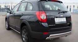 25 999 р. Защита заднего бампера (2 трубы Ø76х42 мм, нержавейка) Russtal Chevrolet Captiva 1-ый рестайлинг (2011-2013)  с доставкой в г. Санкт‑Петербург. Увеличить фотографию 4