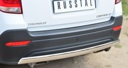 14 999 р. Защита заднего бампера (Ø75x42 мм, нержавейка) Russtal Chevrolet Captiva 2-ой рестайлинг (2013-2016)  с доставкой в г. Санкт‑Петербург. Увеличить фотографию 2