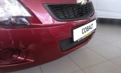 2 089 р. Нижняя сетка на бампер Russtal (черная) Chevrolet Cobalt седан дорестайлинг (2011-2016)  с доставкой в г. Санкт‑Петербург. Увеличить фотографию 6